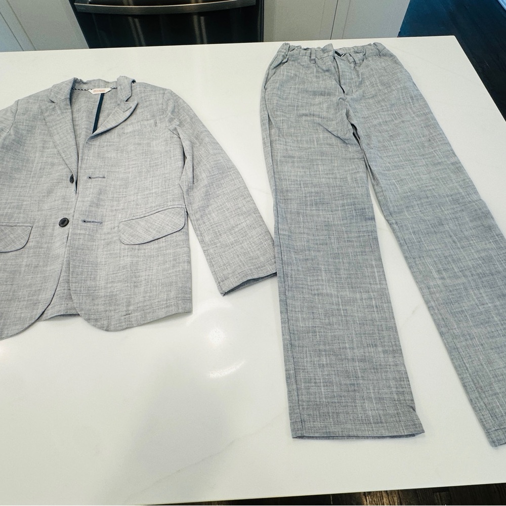 Boys 2 piece Gray Suit- size 12